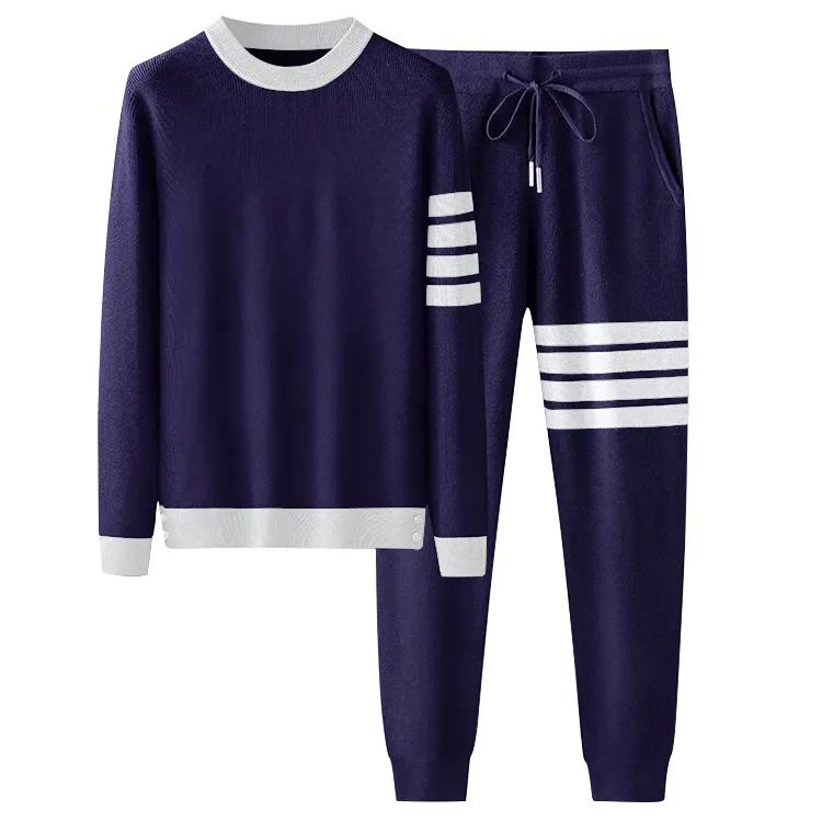 custom-four-bar-stripe-knit-tracksuit-set-purple
