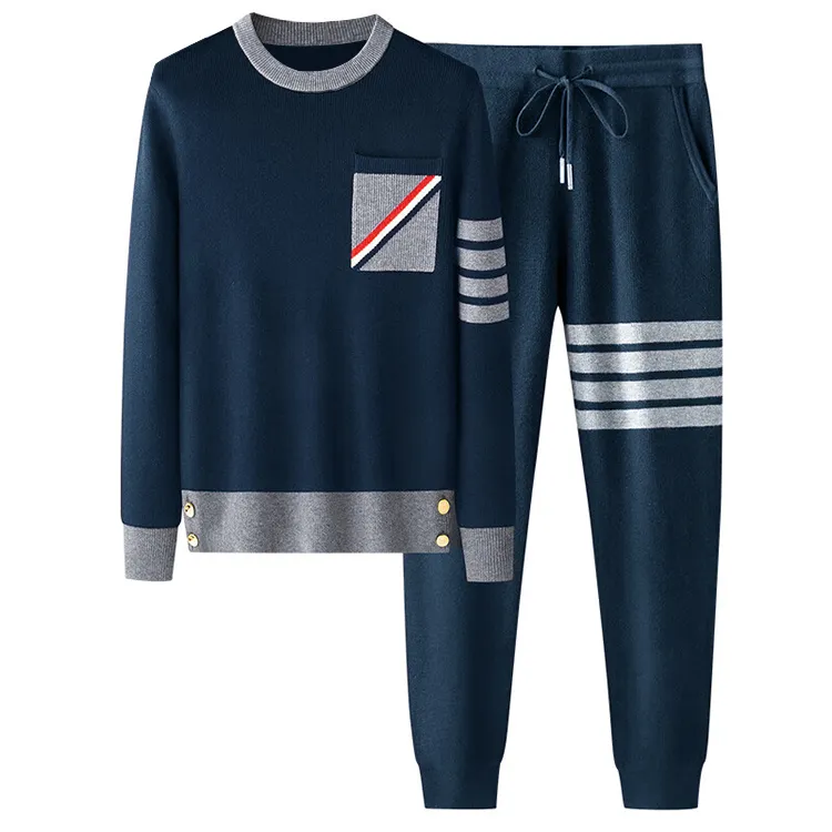 custom-striped-knit-tracksuit-set-with-chest-pocket-blue