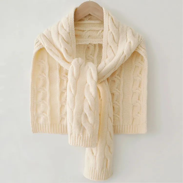 custom-convertible-cable-knit-poncho-scarf-shawl-white