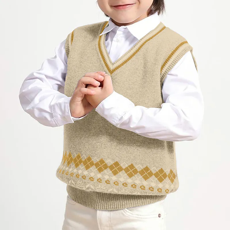 custom-kids-argyle-v-neck-sweater-vest-brown