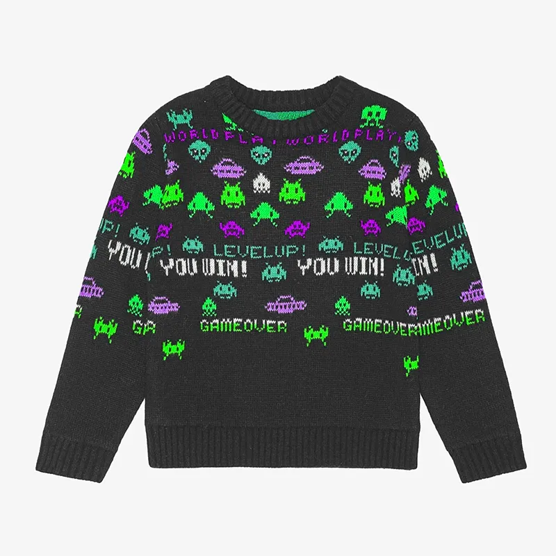 custom-kids-gaming-jacquard-knit-sweater-green