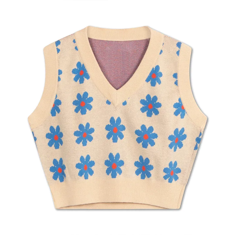 custom-kids-intarsia-floral-sweater-vest-front