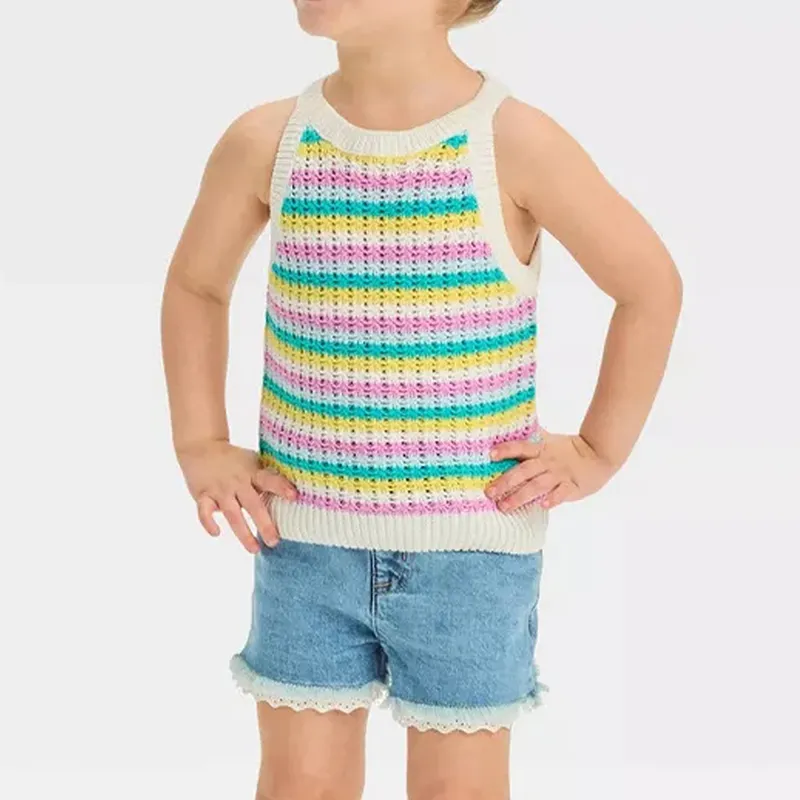 custom-kids-multi-color-striped-knit-tank-front