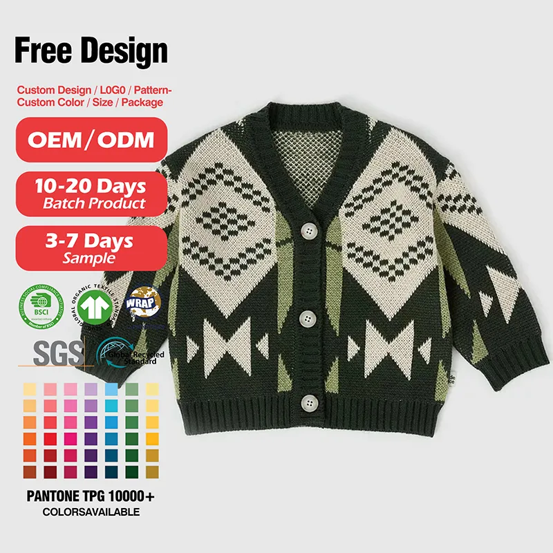 custom-kids-nordic-jacquard-v-neck-cardigan