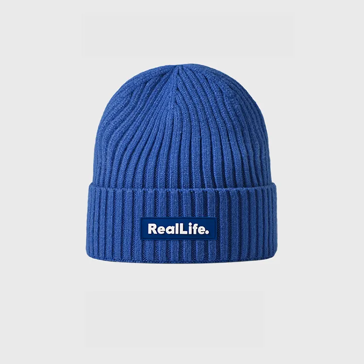 custom-unisex-rib-knit-cuffed-beanie-blue