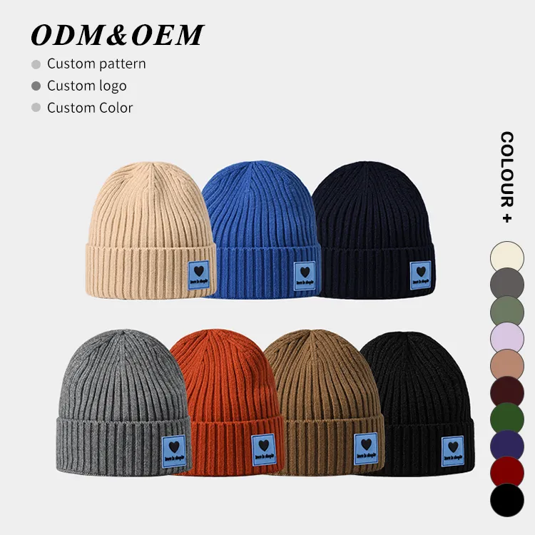custom-unisex-rib-knit-cuffed-beanie-logo-patch