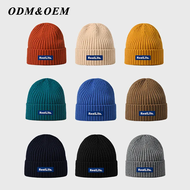 custom-unisex-rib-knit-cuffed-beanie