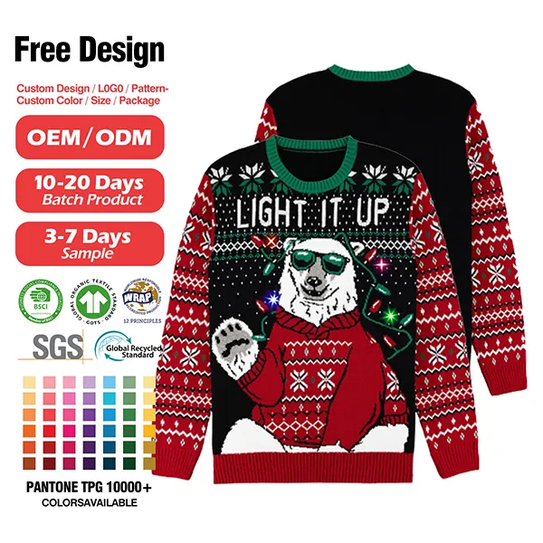 custom-light-up-polar-bear-christmas-sweater