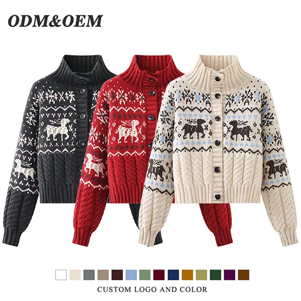 custom-nordic-reindeer-cable-knit-cardigan