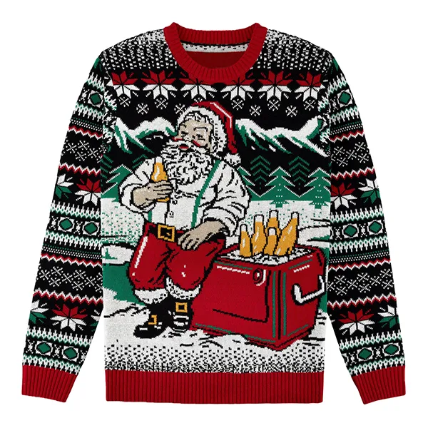 custom-santa-beer-cooler-christmas-sweater-front