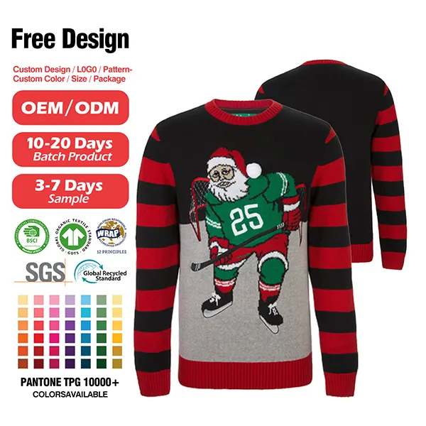 custom-santa-hockey-player-christmas-sweater