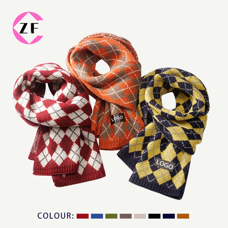 custom-argyle-pattern-knit-scarf