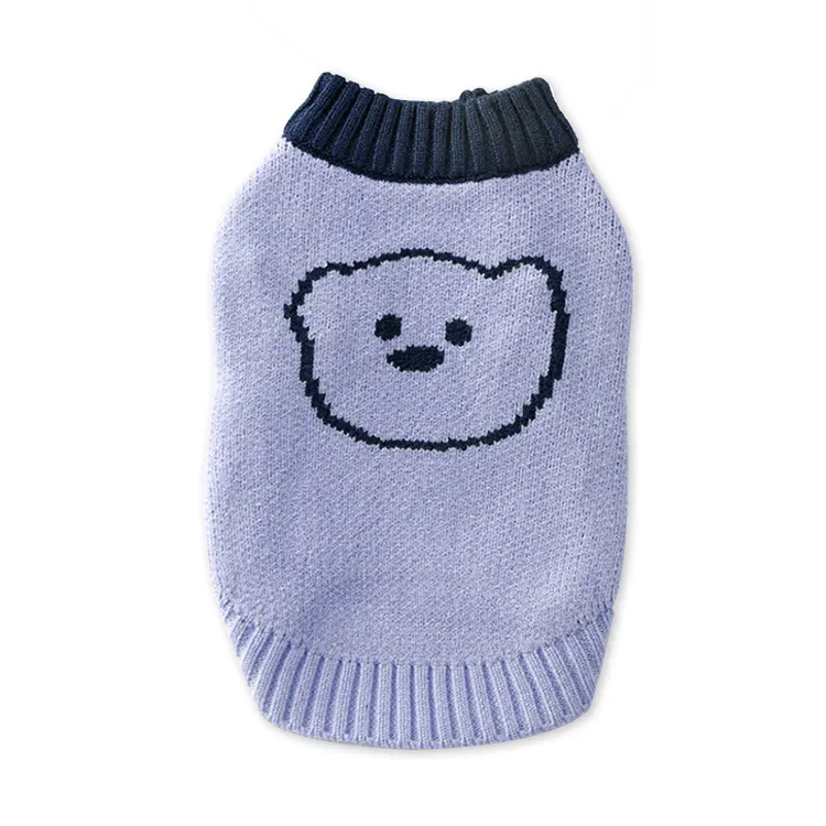 custom-cute-animal-face-pet-sweater-blue
