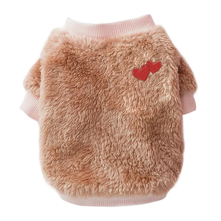 custom-plush-fleece-pet-sweater-brown