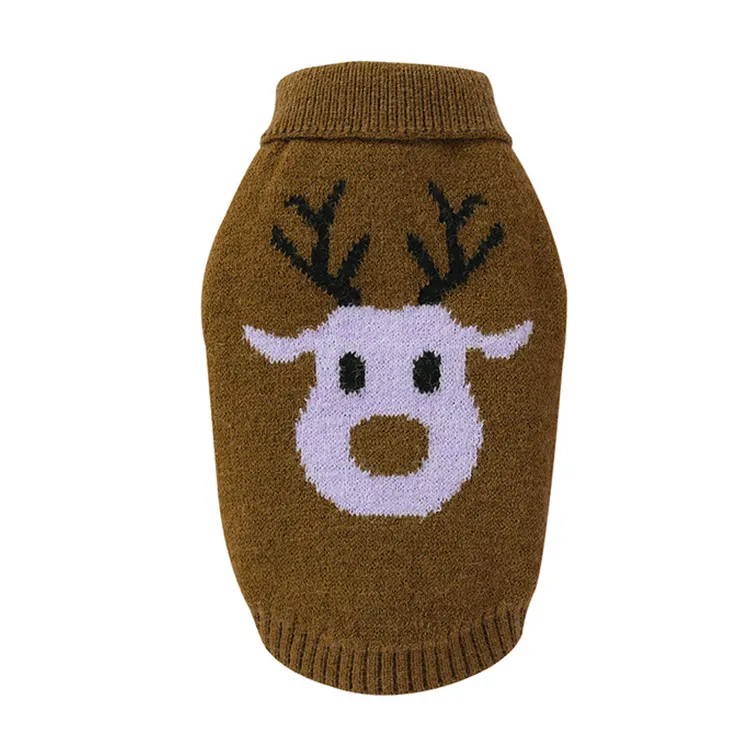 custom-reindeer-holiday-pet-sweater-brown