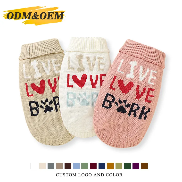 custom-slogan-jacquard-knit-pet-sweater