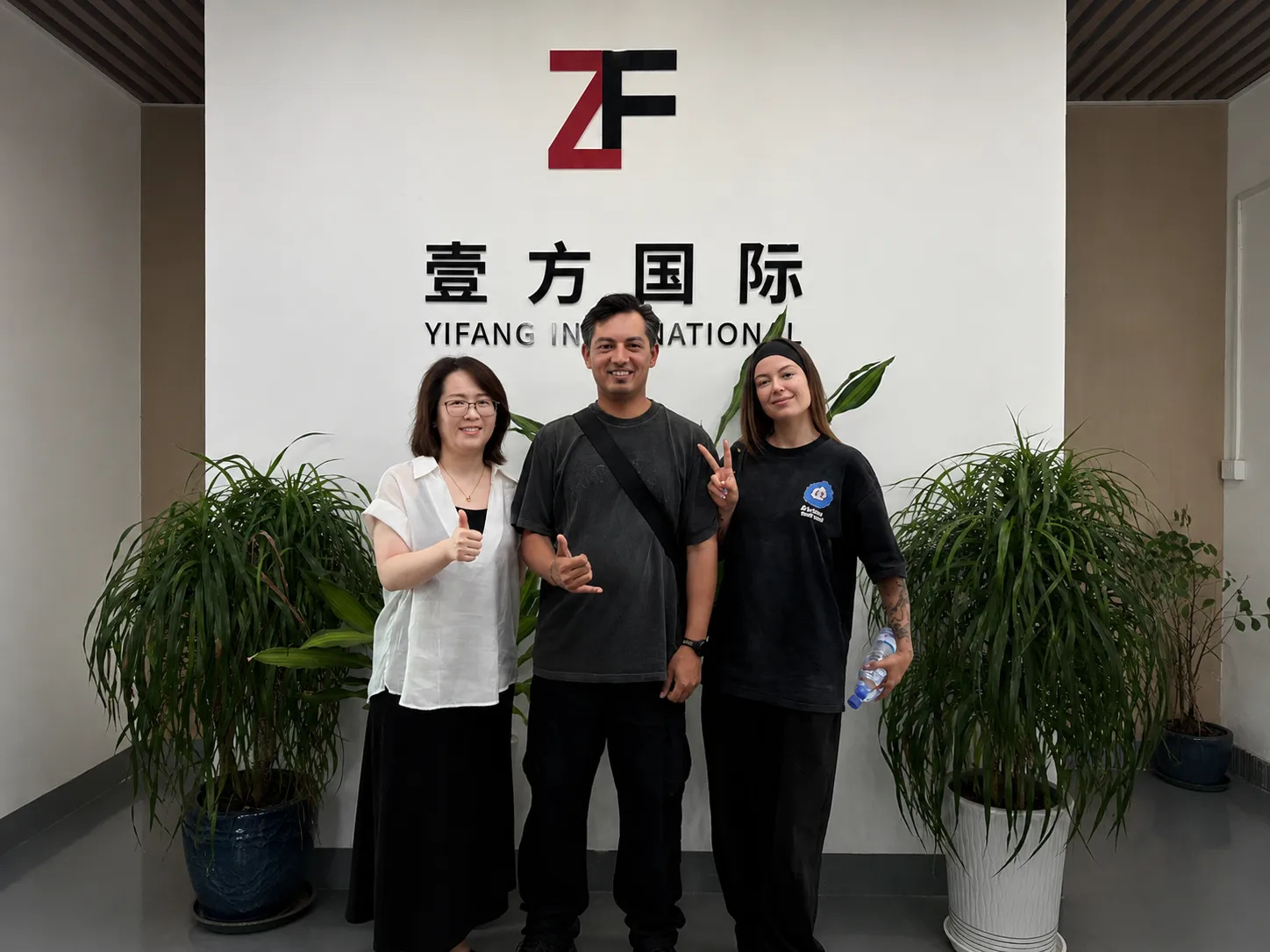 Australian fashion buyers visiting Yifang International knitwear manufacturing facility in Guangzhou China