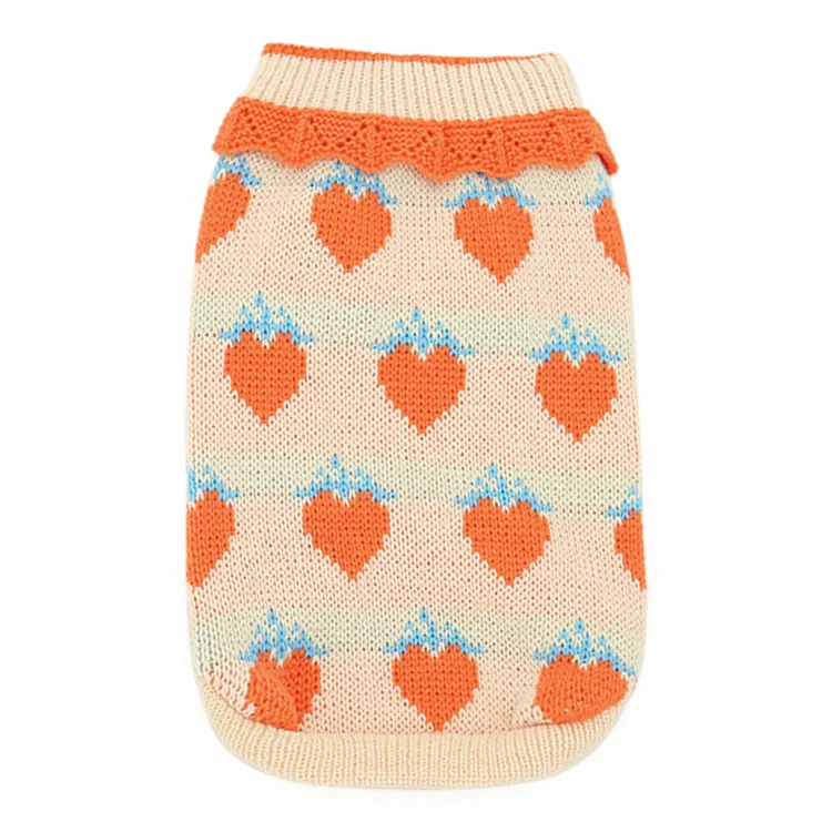 custom-strawberry-print-pet-sweater