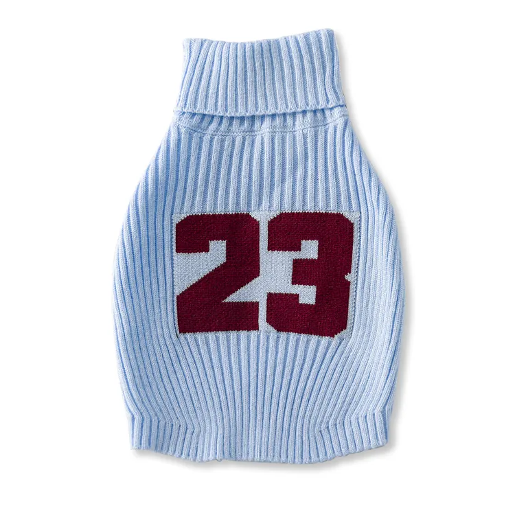 custom-varsity-number-23-pet-sweater-blue