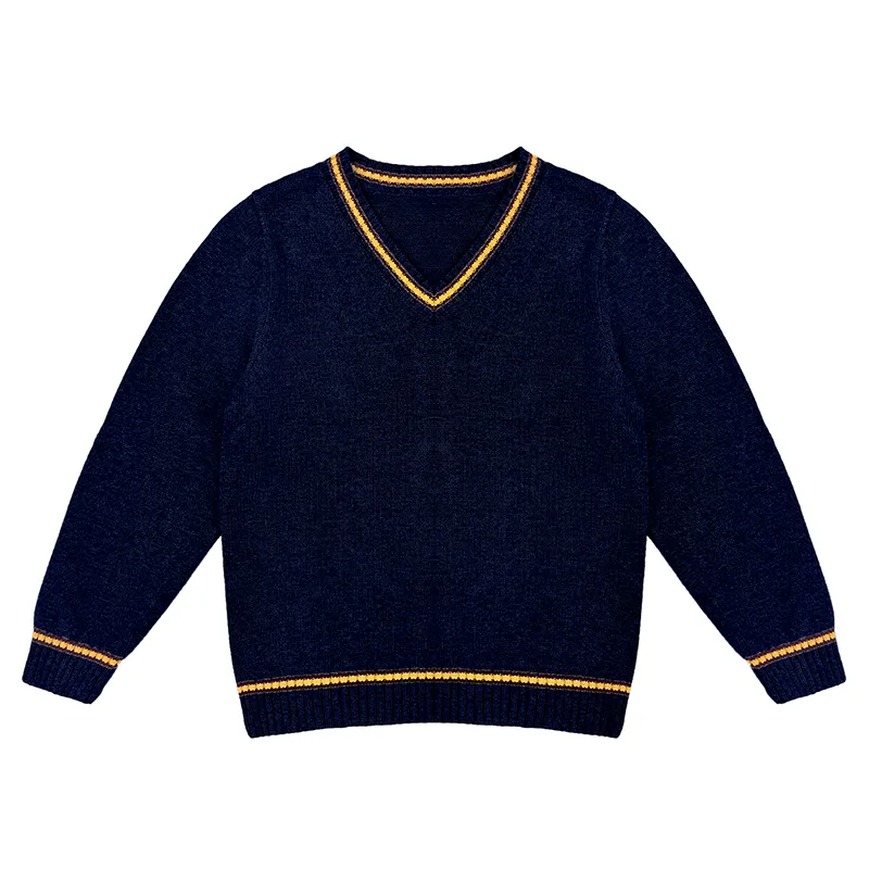 custom-childrens-v-neck-school-uniform-sweater-black-and-yellow