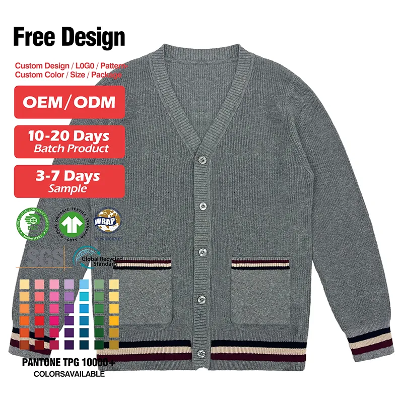 custom-childrens-vneck-button-cardigan