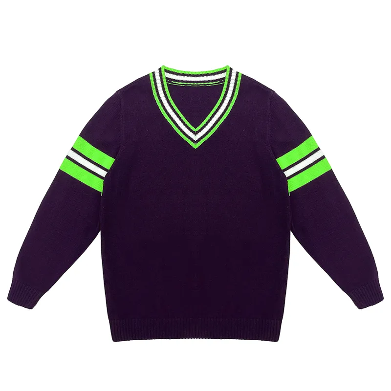 custom-unisex-v-neck-school-uniform-sweater-green