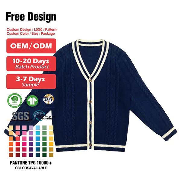 custom-childrens-cable-knit-cardigan-jacket