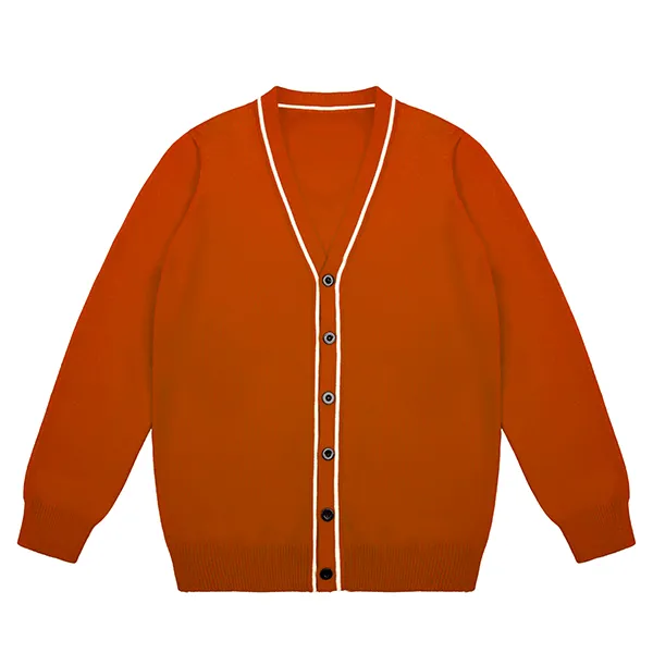 custom-cotton-school-uniform-cardigan-jacket-brown