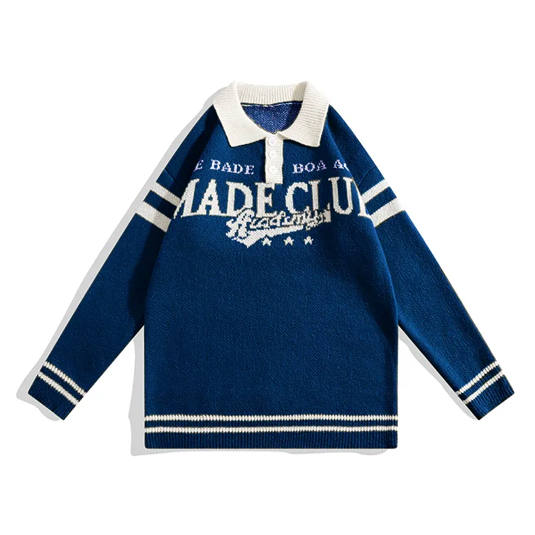 custom-collegiate-graphic-polo-knit-sweater-blue