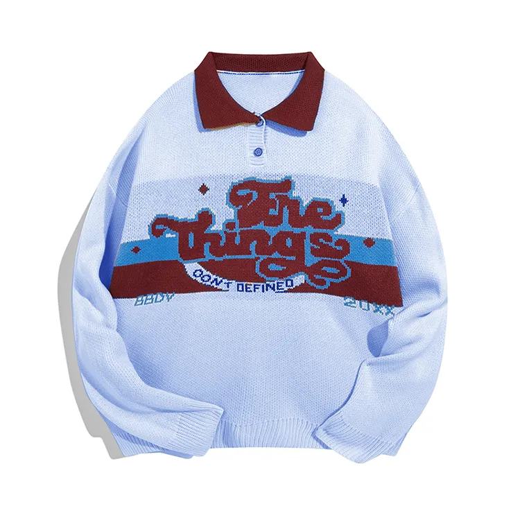 custom-graphic-jacquard-polo-knit-sweater-blue