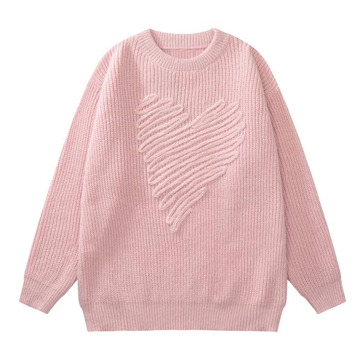 custom-heart-textured-knit-sweater
