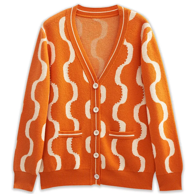 custom-abstract-wave-intarsia-cardigan-front