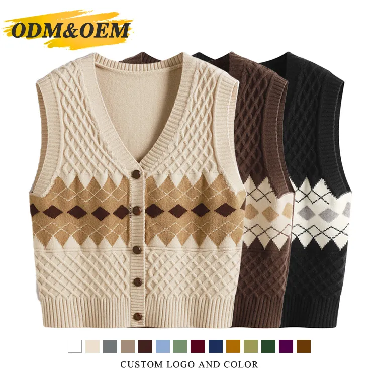 custom-argyle-cable-knit-cardigan-vest