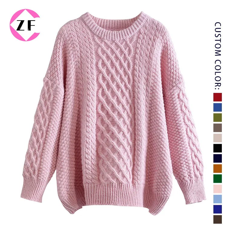 custom-cable-knit-texture-pullover-sweater