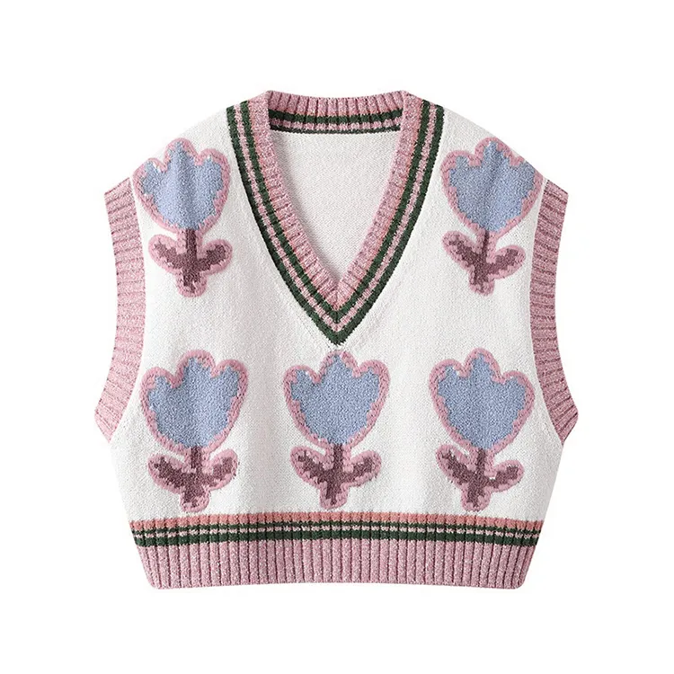 custom-cropped-floral-knit-vest
