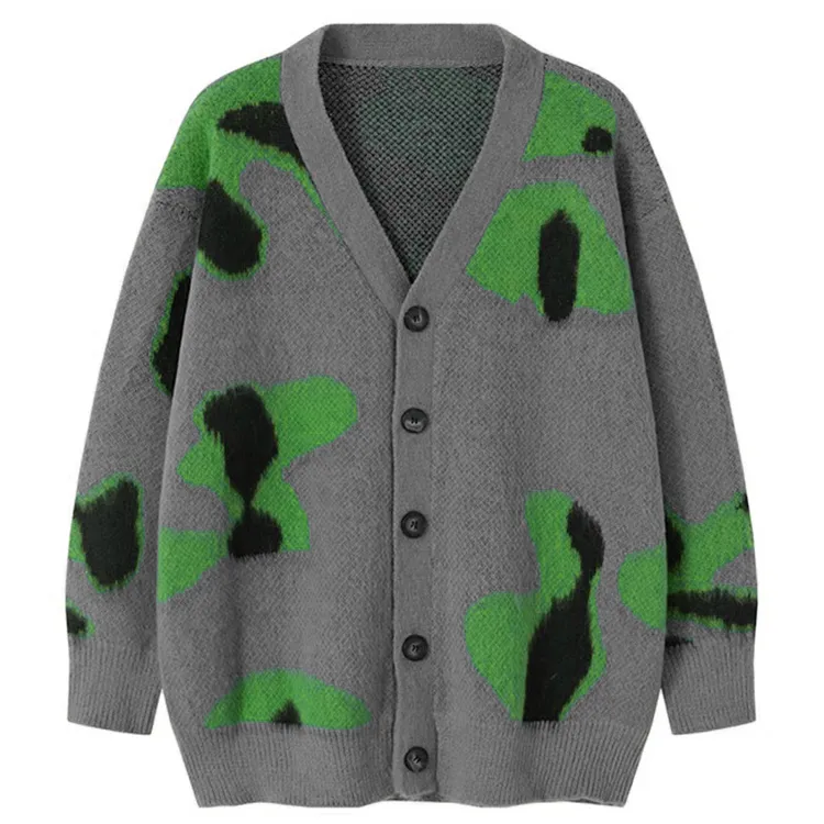 custom-oversized-abstract-graphic-cardigan-grey