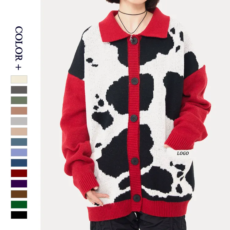 custom-oversized-cow-print-cardigan
