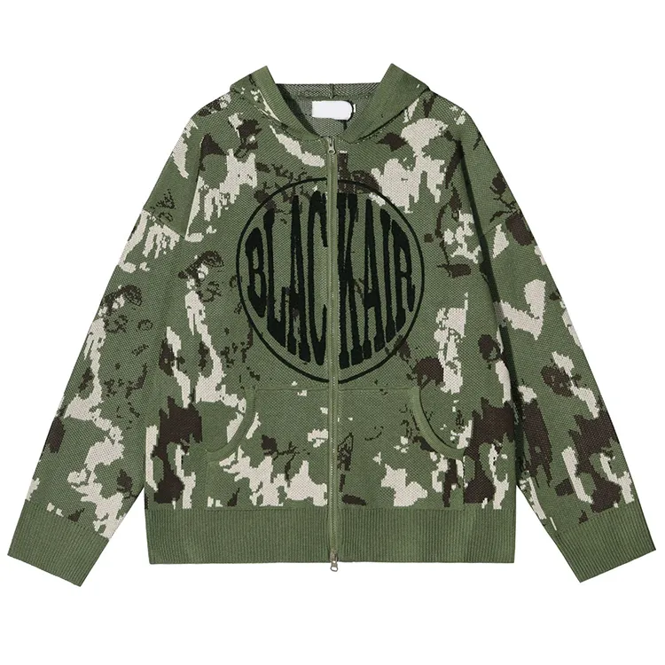 custom-camo-graphic-zip-up-knit-jacket-green