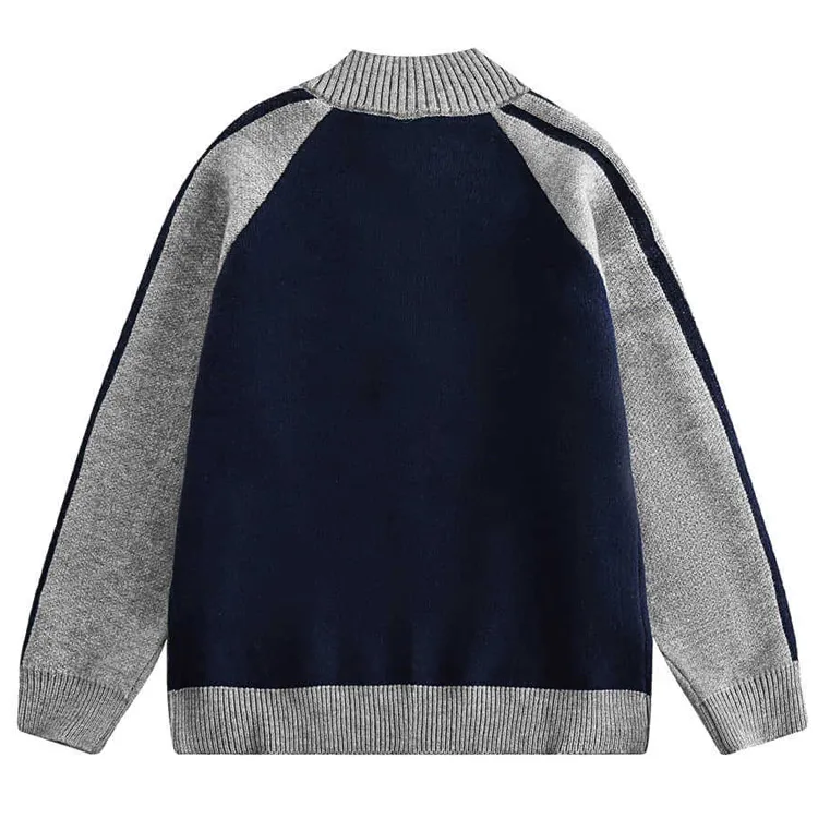 custom-color-block-raglan-knit-jacket-blue-back