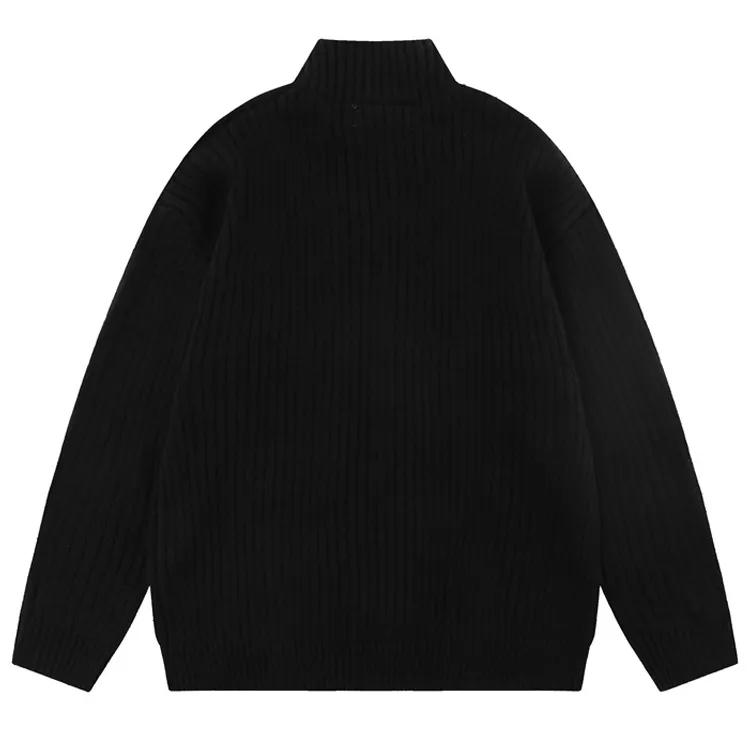 custom-graphic-ribbed-zip-up-knit-jacket-black-back