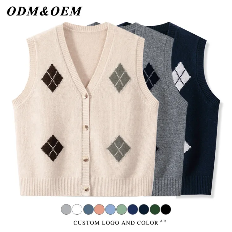 custom-minimalist-argyle-cardigan-vest