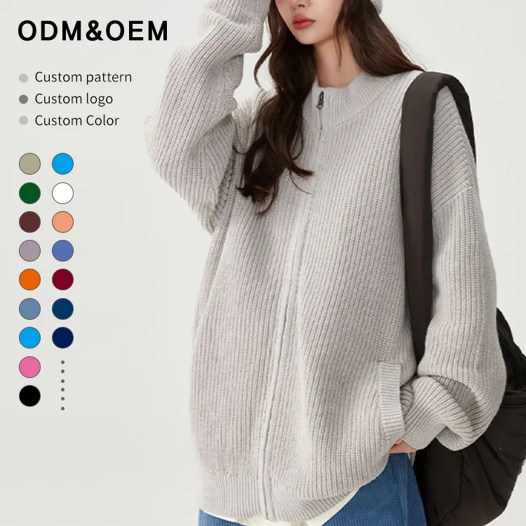 custom-minimalist-ribbed-zip-up-knit-jacket