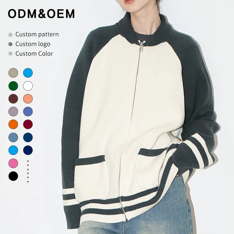 custom-varsity-color-block-zip-up-knit-jacket