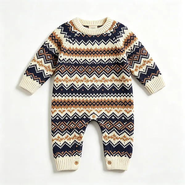 fair-isle-jacquard-baby-romper-crotch-snap-closure-brown