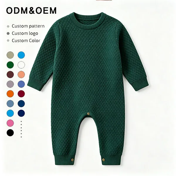 textured-knit-baby-romper-oem-manufacturer