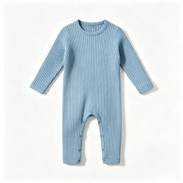 vertical-rib-knit-baby-romper-crotch-snap-closure-blue
