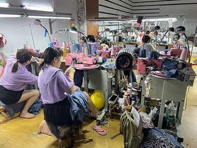 Stitching on linking machines