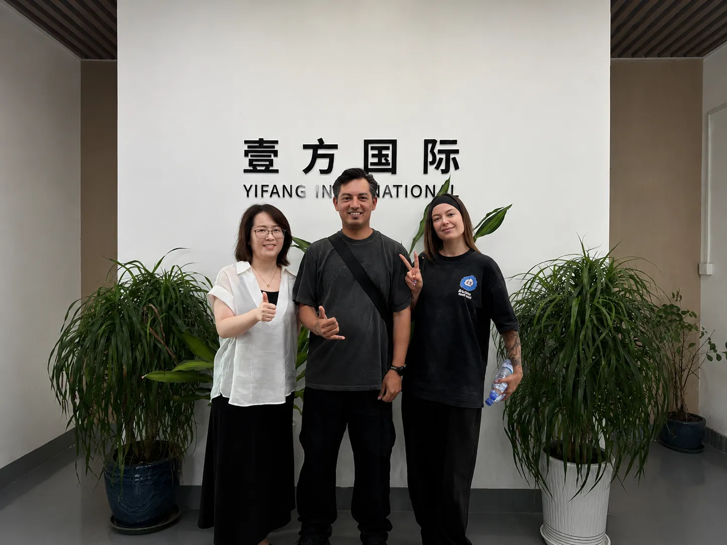 Australian fashion buyers visiting Yifang International knitwear manufacturing facility in Guangzhou China