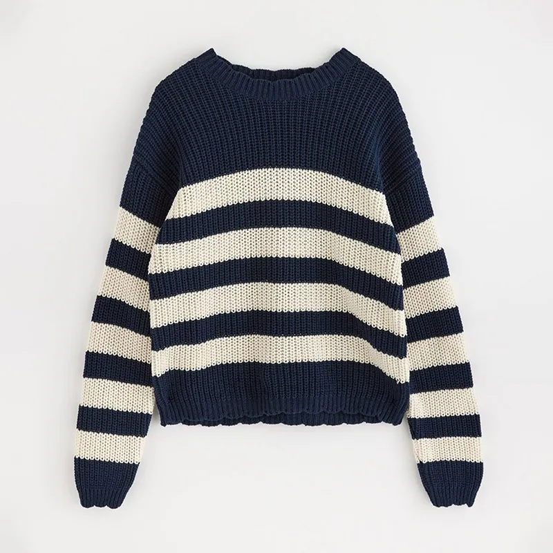kids chunky ribbed nautical sweater
