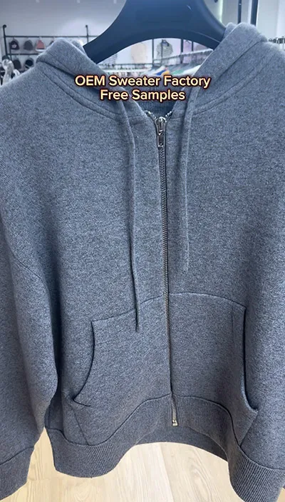 apparel-sweater-manufacturer-grey-knit-zip-up-hoodie